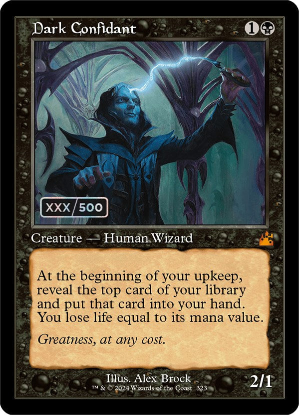 Dark Confidant (Retro) (Serialized) [Ravnica Remastered] | Good Games Morley