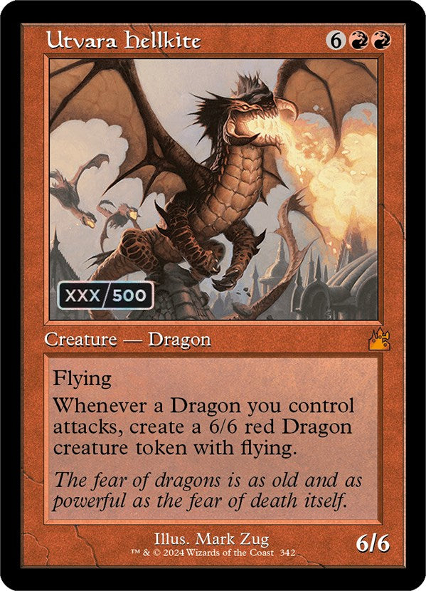 Utvara Hellkite (Retro) (Serialized) [Ravnica Remastered] | Good Games Morley