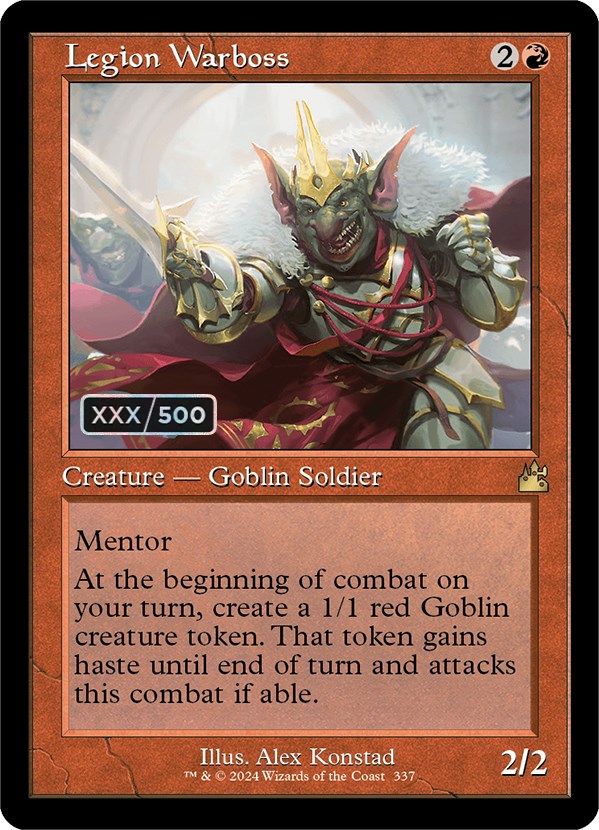 Legion Warboss (Retro) (Serialized) [Ravnica Remastered] | Good Games Morley