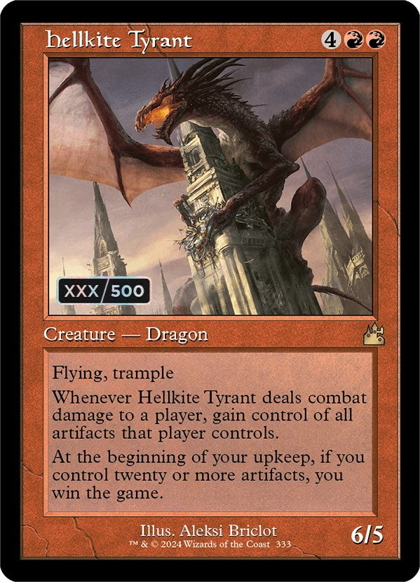 Hellkite Tyrant (Retro) (Serialized) [Ravnica Remastered] | Good Games Morley