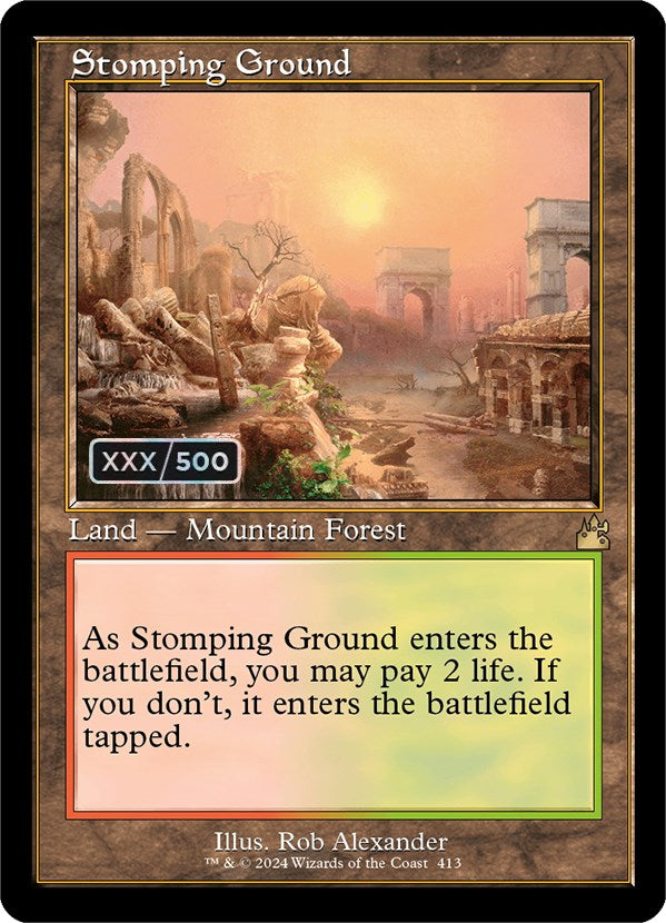 Stomping Ground (Retro) (Serialized) [Ravnica Remastered] | Good Games Morley