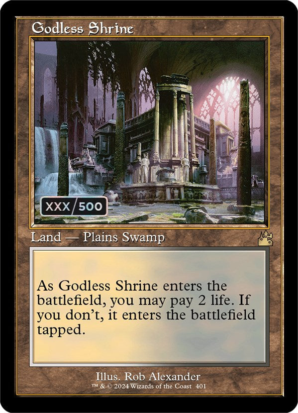 Godless Shrine (Retro) (Serialized) [Ravnica Remastered] | Good Games Morley