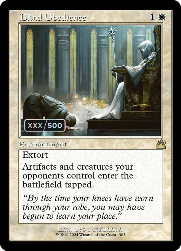 Blind Obedience (Retro) (Serialized) [Ravnica Remastered] | Good Games Morley