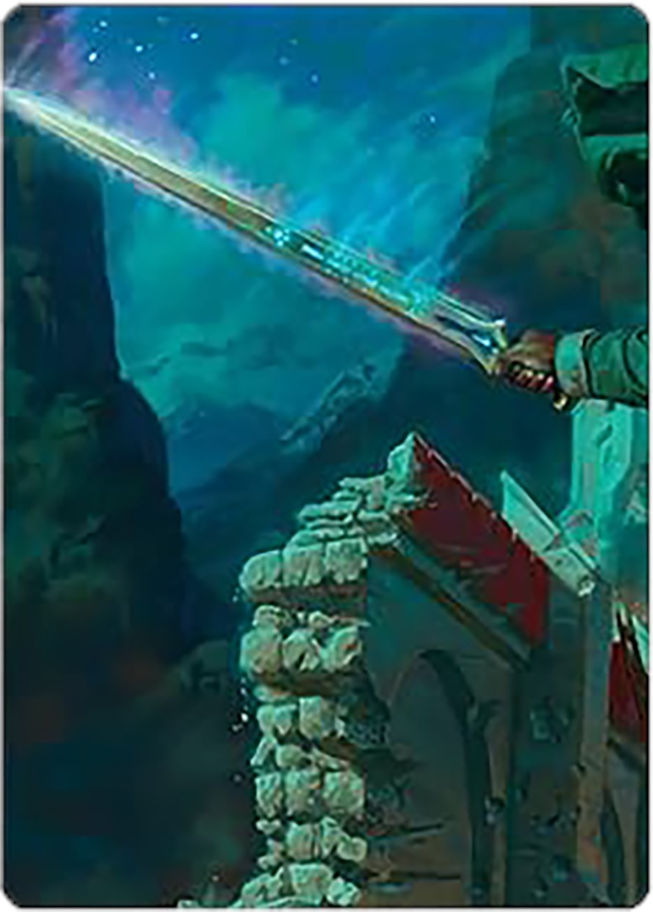 Anduril, Narsil Reforged Art Card [The Lord of the Rings: Tales of Middle-earth Art Series] | Good Games Morley