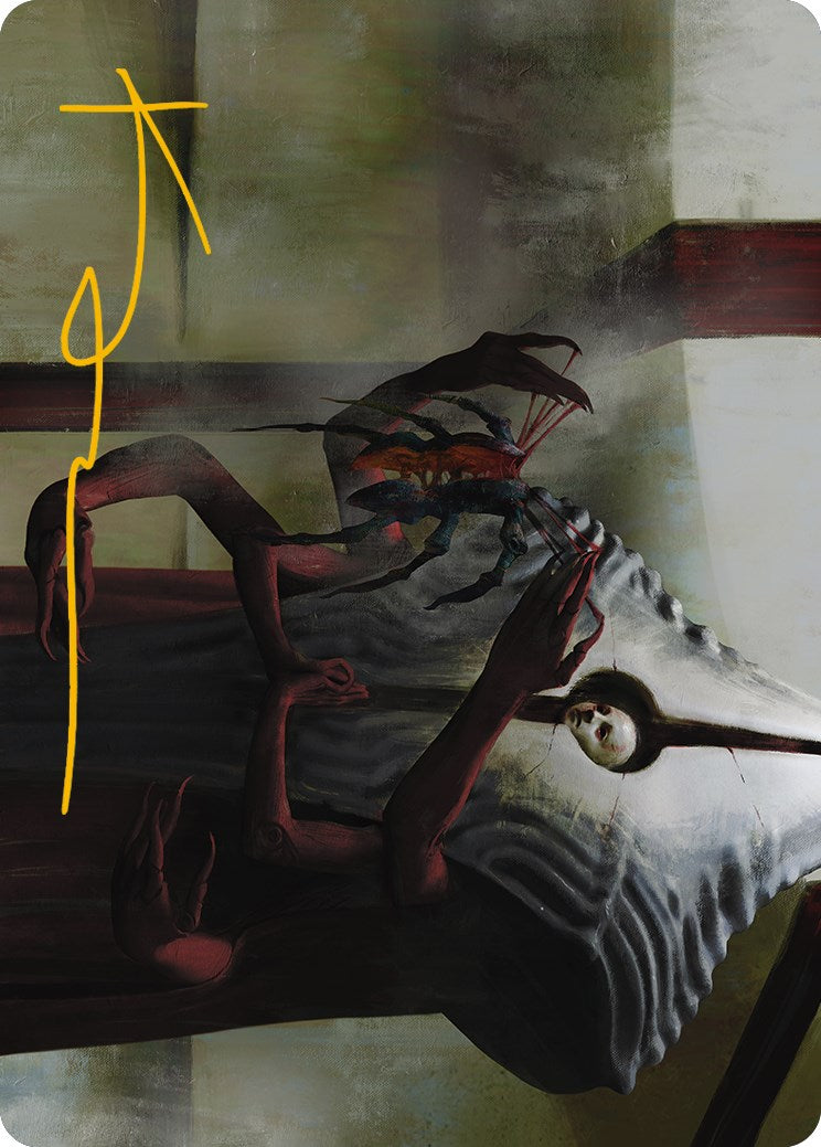 Vivisection Evangelist Art Card (Gold-Stamped Signature) [Phyrexia: All Will Be One Art Series] | Good Games Morley