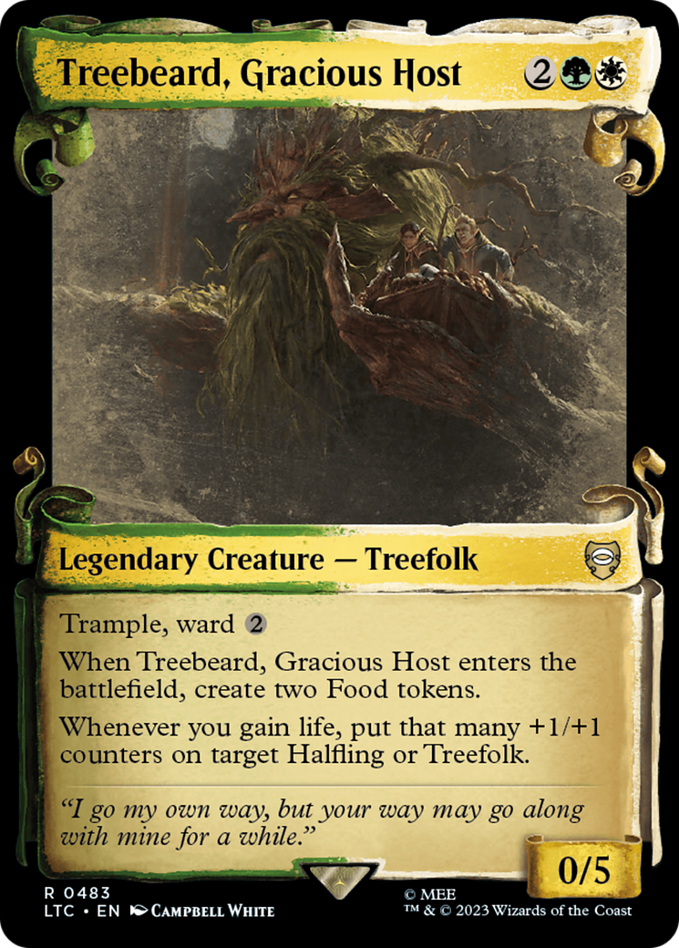 Treebeard, Gracious Host [The Lord of the Rings: Tales of Middle-Earth Commander Showcase Scrolls] | Good Games Morley