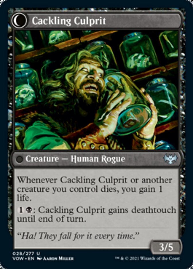 Panicked Bystander // Cackling Culprit [Innistrad: Crimson Vow] | Good Games Morley