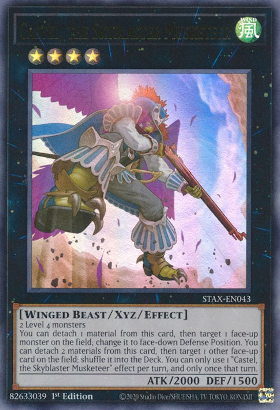 Castel, the Skyblaster Musketeer [STAX-EN043] Ultra Rare | Good Games Morley