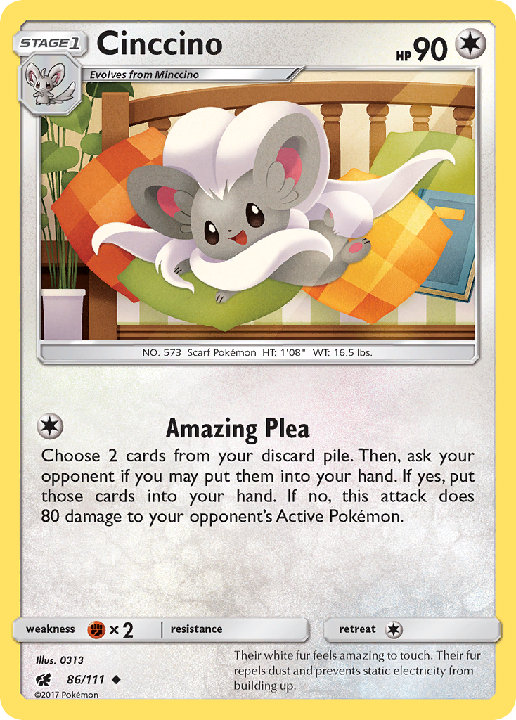 Cinccino (86/111) [Sun & Moon: Crimson Invasion] | Good Games Morley