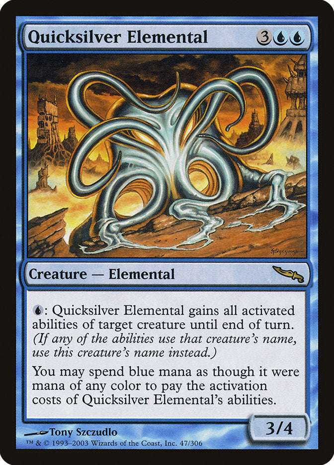 Quicksilver Elemental [Mirrodin] | Good Games Morley