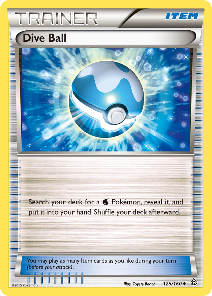 Dive Ball (125/160) [XY: Primal Clash] | Good Games Morley