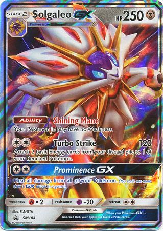 Solgaleo GX (SM104) (Jumbo Card) [Sun & Moon: Black Star Promos] | Good Games Morley