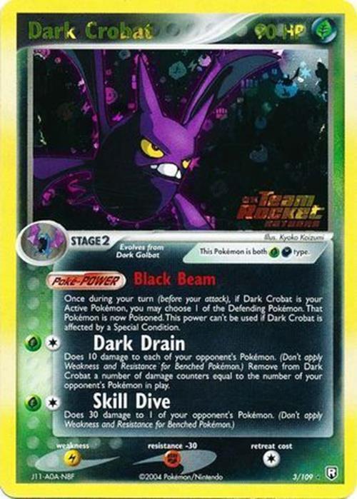 Dark Crobat (3/109) (Stamped) [EX: Team Rocket Returns] | Good Games Morley