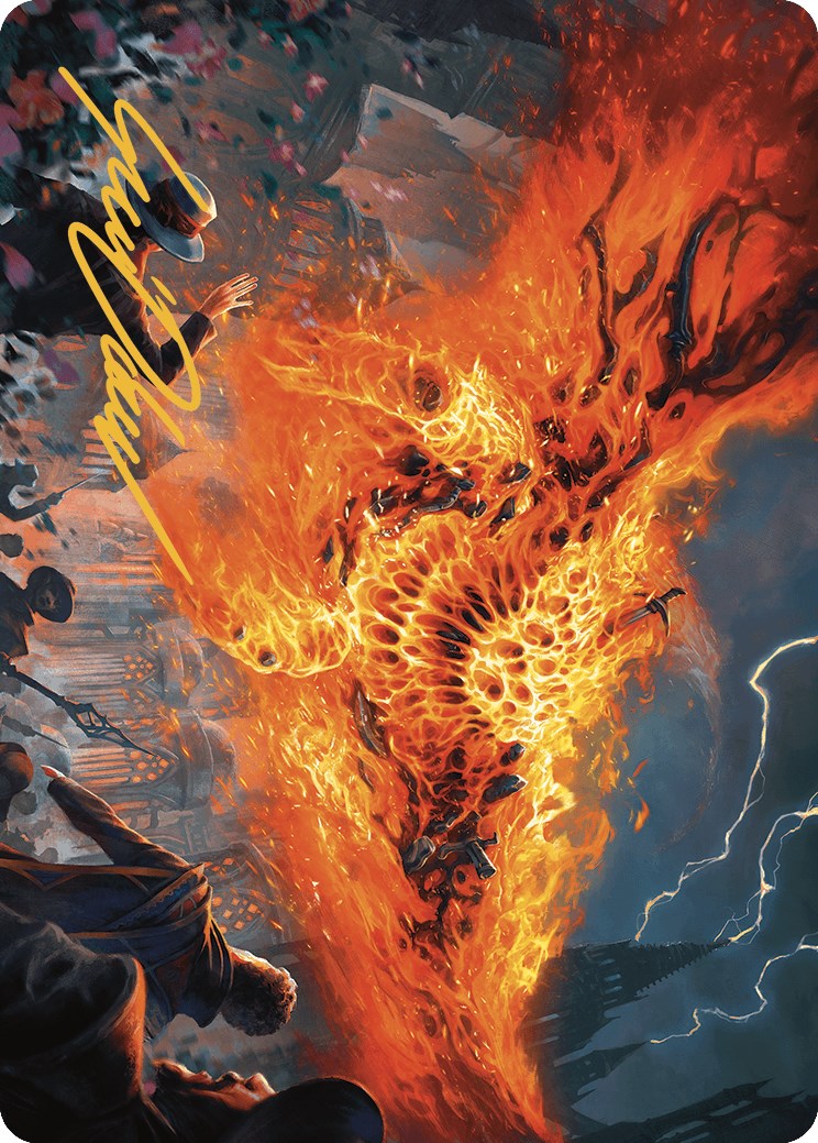 Havoc Eater Art Card (Gold-Stamped Signature) [Murders at Karlov Manor Art Series] | Good Games Morley