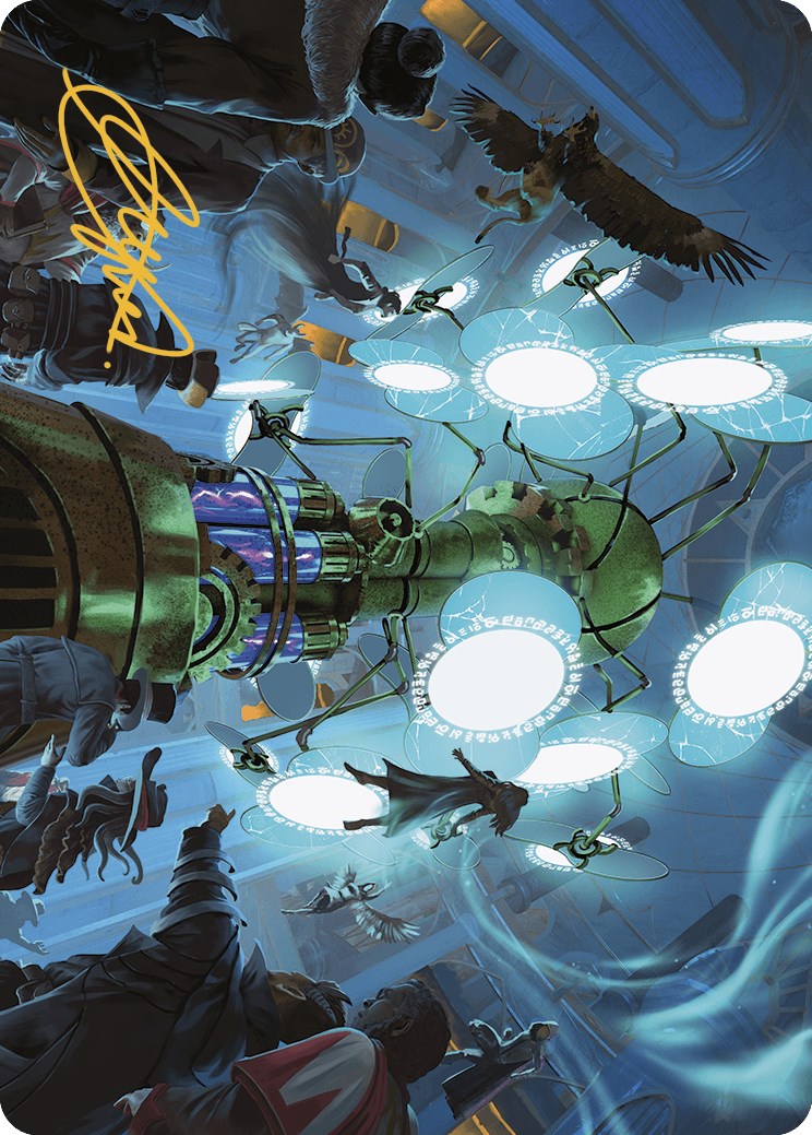 Panoptic Projektor Art Card (Gold-Stamped Signature) [Murders at Karlov Manor Art Series] | Good Games Morley