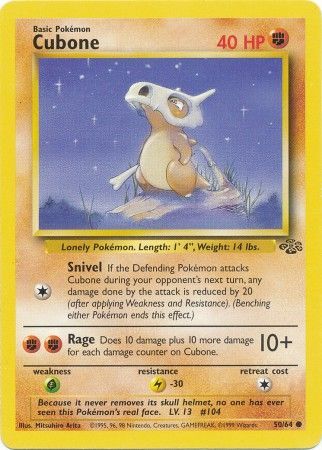 Cubone (50/64) [Jungle Unlimited] | Good Games Morley