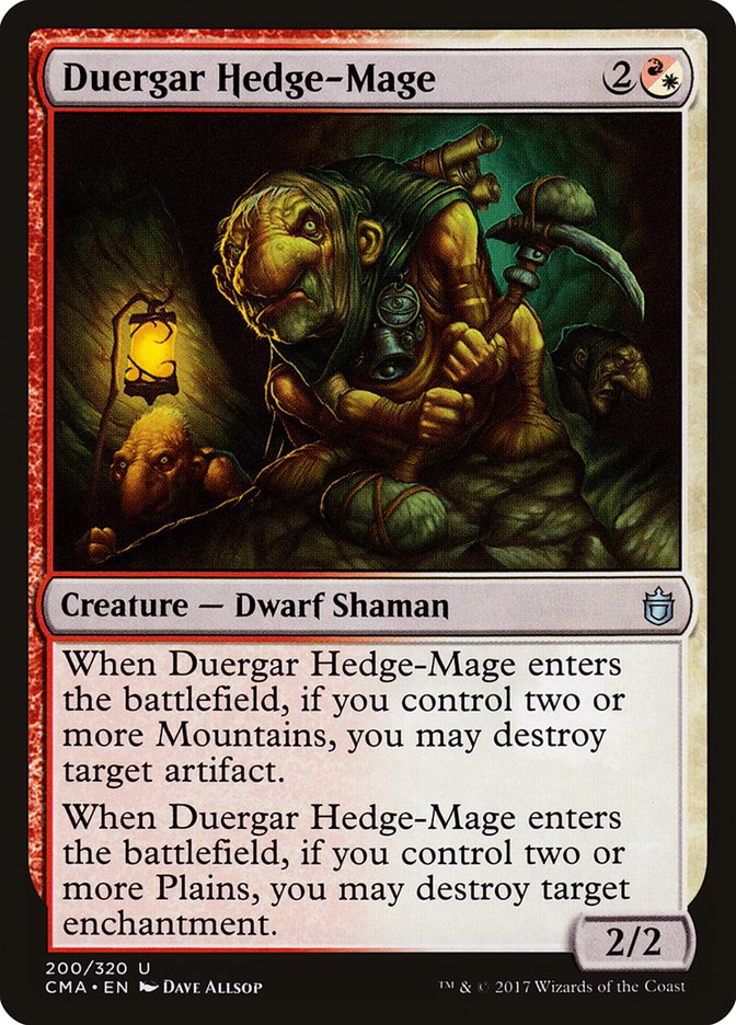 Duergar Hedge-Mage [Commander Anthology] | Good Games Morley