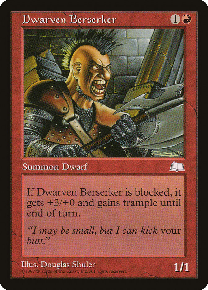 Dwarven Berserker [Weatherlight] | Good Games Morley