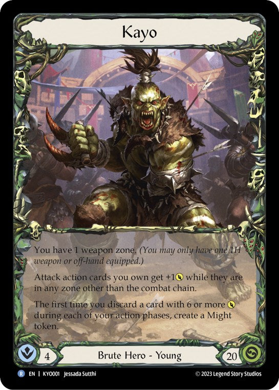 Kayo, Armed and Dangerous [KYO001] (Heavy Hitters Kayo Blitz Deck)  Rainbow Foil | Good Games Morley