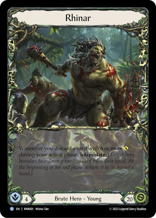 Rhinar [RNR001] (Rhinar Hero Deck)  Rainbow Foil | Good Games Morley