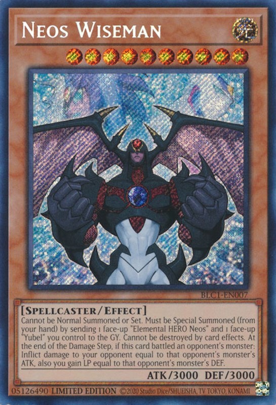 Neos Wiseman [BLC1-EN007] Secret Rare | Good Games Morley