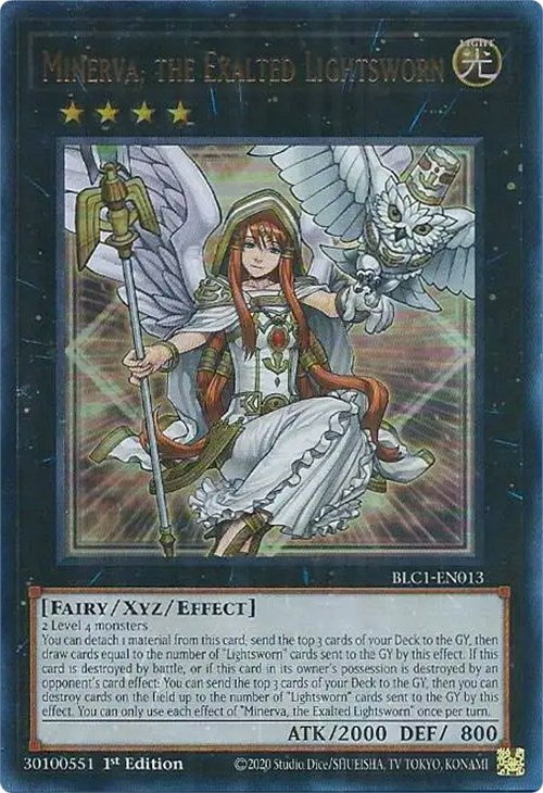 Minerva, the Exalted Lightsworn [BLC1-EN013] Ultra Rare | Good Games Morley