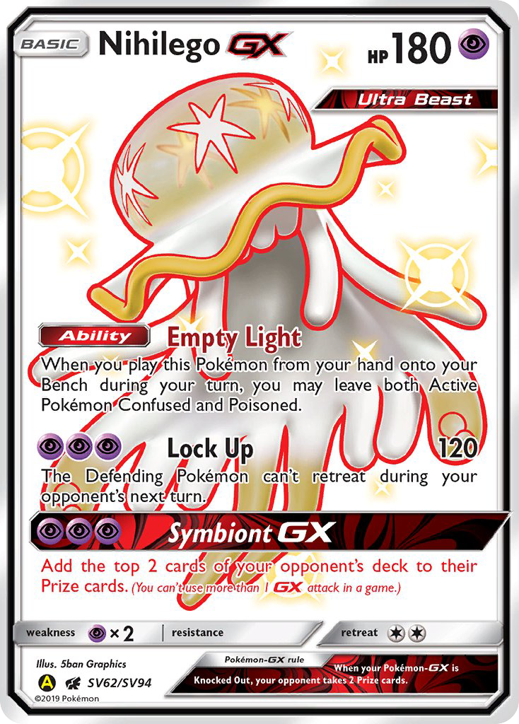 Nihilego GX (SV62/SV94) [Sun & Moon: Hidden Fates - Shiny Vault] | Good Games Morley