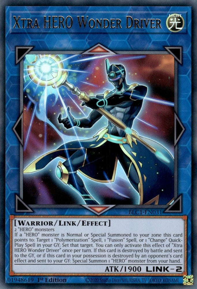 Xtra HERO Wonder Driver [BLC1-EN031] Ultra Rare | Good Games Morley