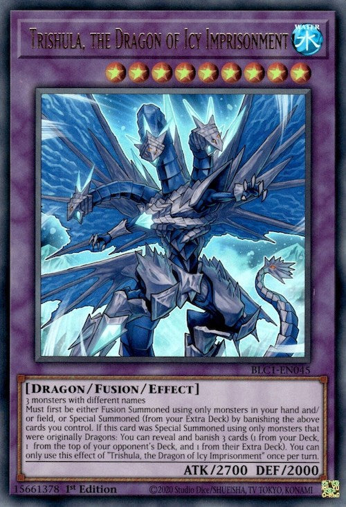 Trishula, the Dragon of Icy Imprisonment [BLC1-EN045] Ultra Rare | Good Games Morley