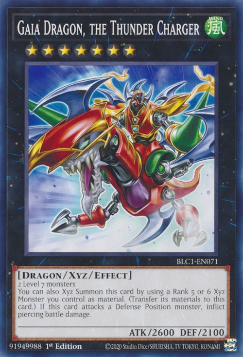 Gaia Dragon, the Thunder Charger [BLC1-EN071] Common | Good Games Morley