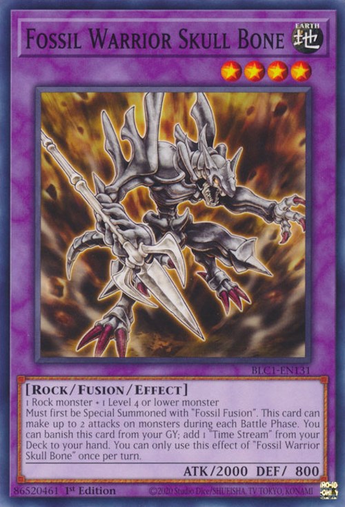 Fossil Warrior Skull Bone [BLC1-EN131] Common | Good Games Morley