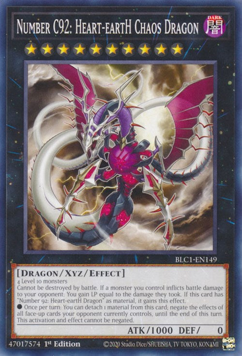 Number C92: Heart-eartH Chaos Dragon [BLC1-EN149] Common | Good Games Morley