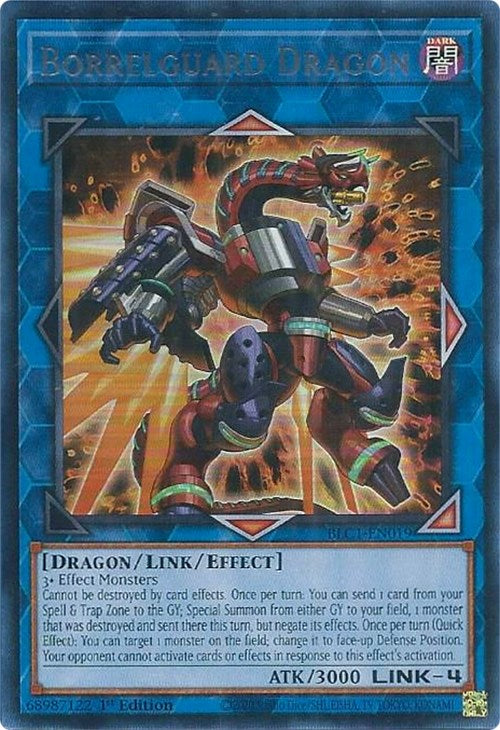 Borrelguard Dragon (Silver) [BLC1-EN019] Ultra Rare | Good Games Morley
