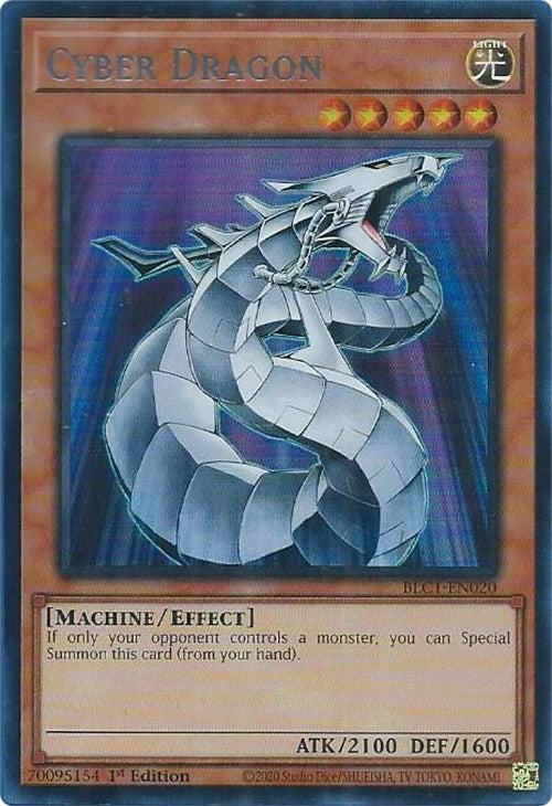 Cyber Dragon (Silver) [BLC1-EN020] Ultra Rare | Good Games Morley