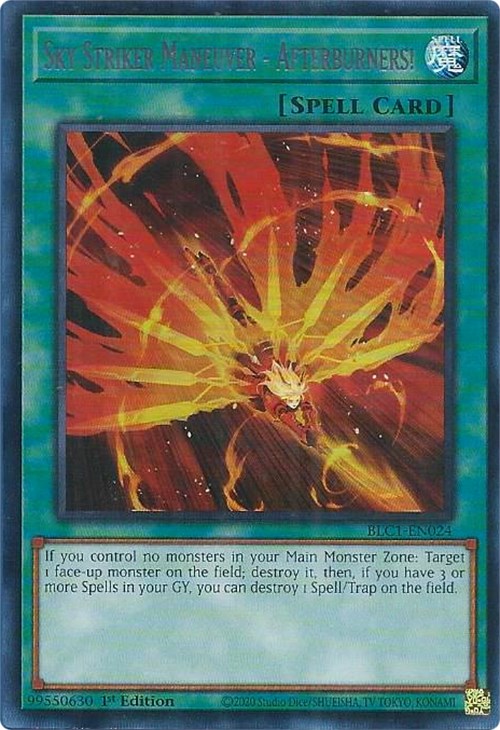 Sky Striker Maneuver - Afterburners! (Silver) [BLC1-EN024] Ultra Rare | Good Games Morley