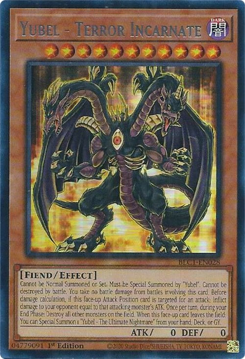Yubel - Terror Incarnate (Silver) [BLC1-EN028] Ultra Rare | Good Games Morley