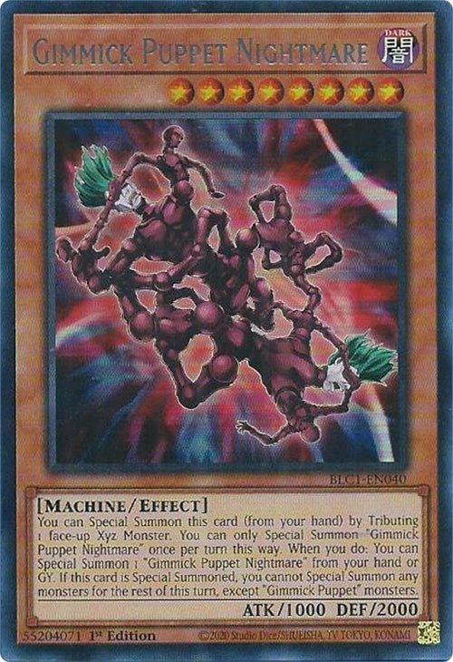 Gimmick Puppet Nightmare (Silver) [BLC1-EN040] Ultra Rare | Good Games Morley