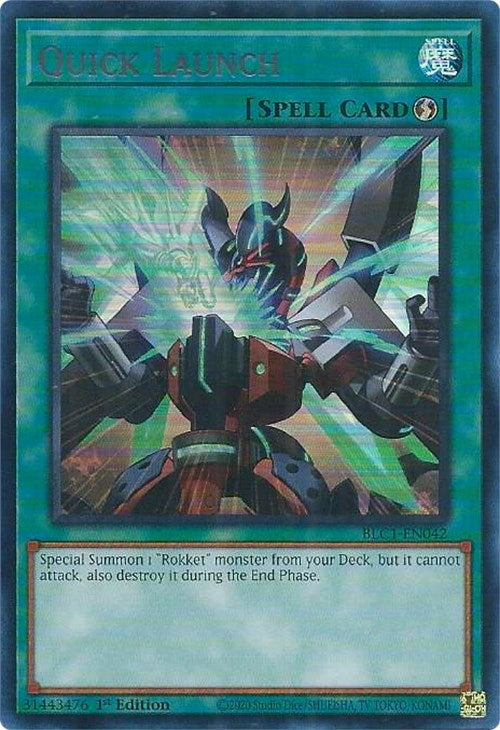 Quick Launch (Silver) [BLC1-EN042] Ultra Rare | Good Games Morley