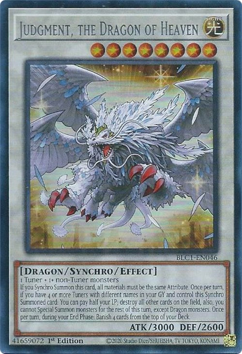 Judgment, the Dragon of Heaven (Silver) [BLC1-EN046] Ultra Rare | Good Games Morley