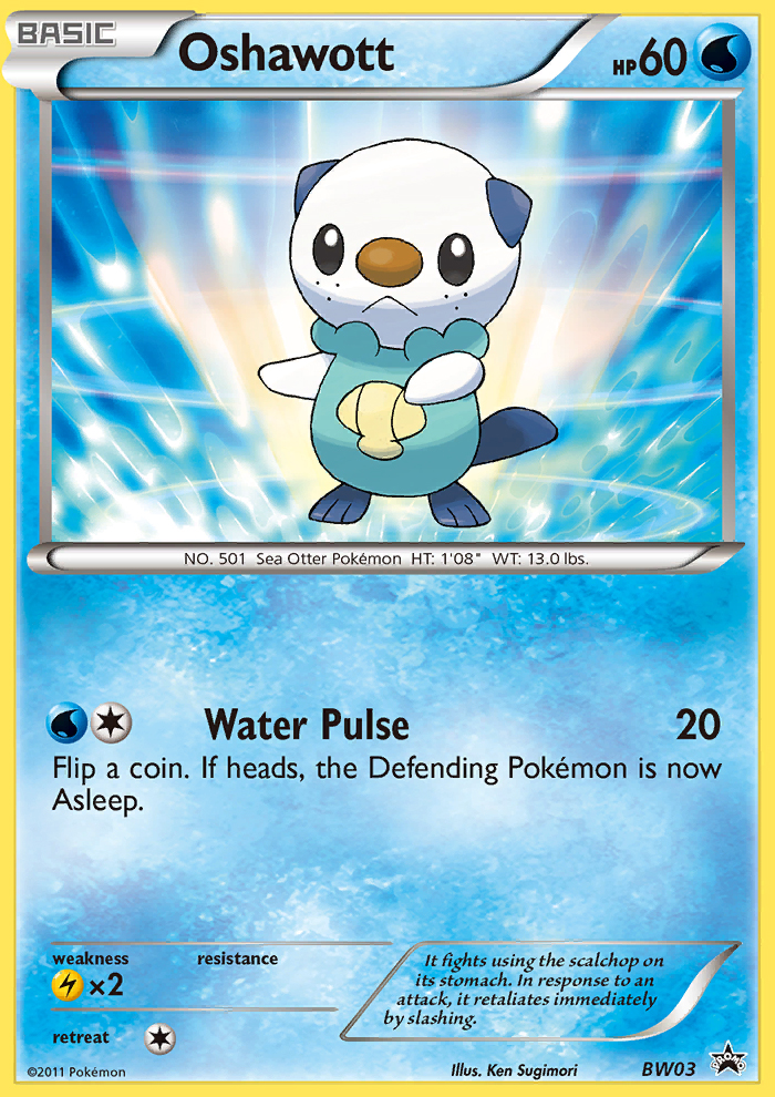 Oshawott (BW03) [Black & White: Black Star Promos] | Good Games Morley