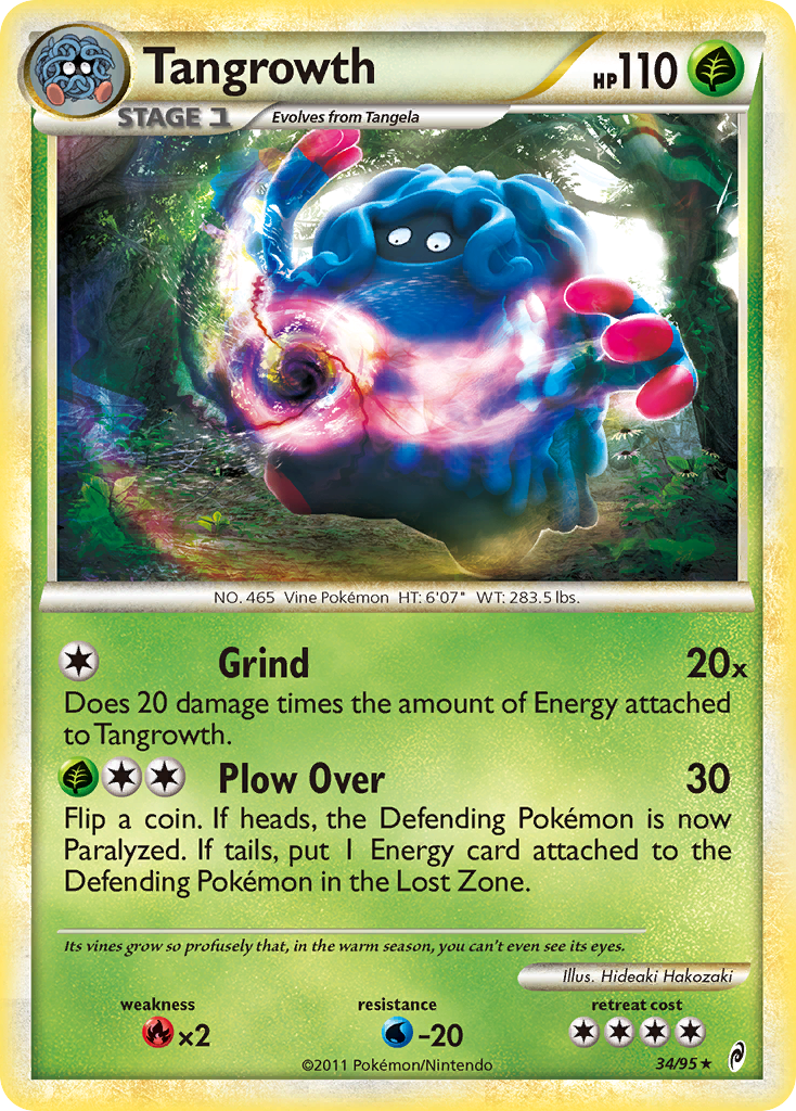 Tangrowth (34/95) [HeartGold & SoulSilver: Call of Legends] | Good Games Morley