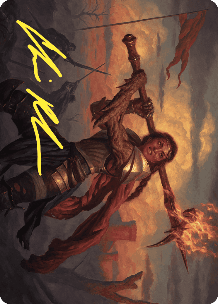 Imodane, the Pyrohammer Art Card (Gold-Stamped Signature) [Wilds of Eldraine Art Series] | Good Games Morley