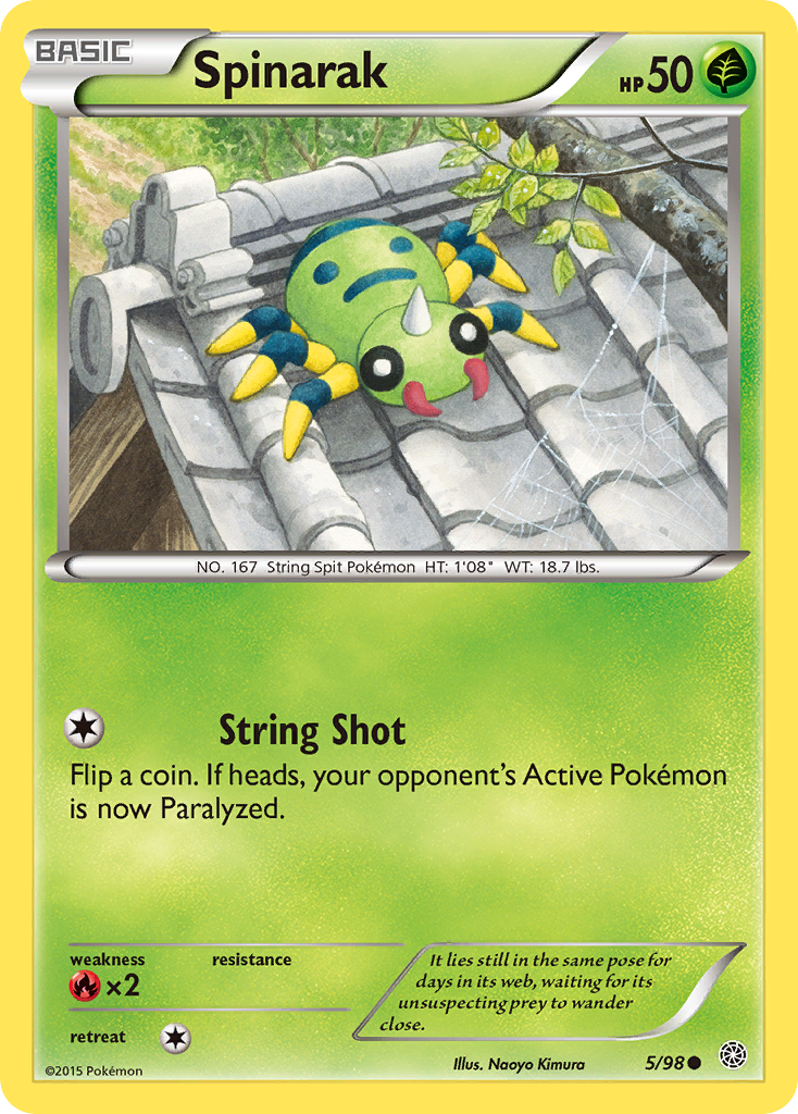 Spinarak (5/98) [XY: Ancient Origins] | Good Games Morley