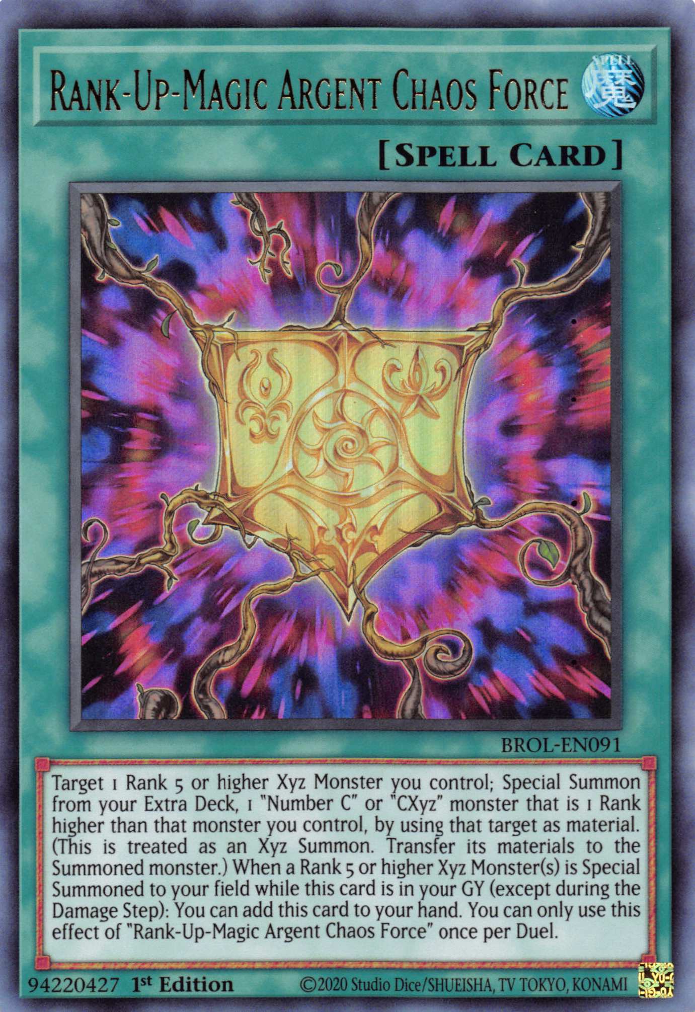 Rank-Up-Magic Argent Chaos Force [BROL-EN091] Ultra Rare | Good Games Morley