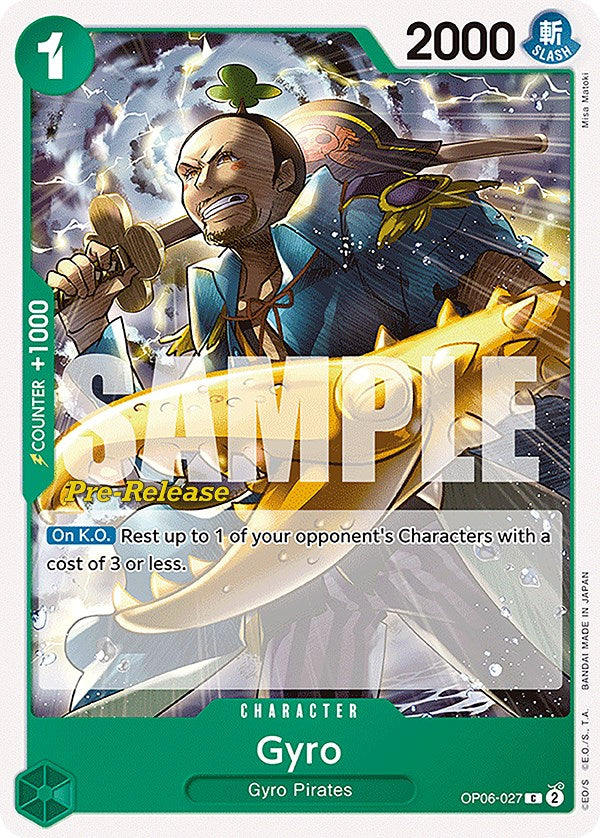Gyro [Wings of the Captain Pre-Release Cards] | Good Games Morley