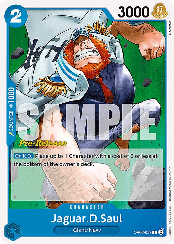 Jaguar.D.Saul [Wings of the Captain Pre-Release Cards] | Good Games Morley
