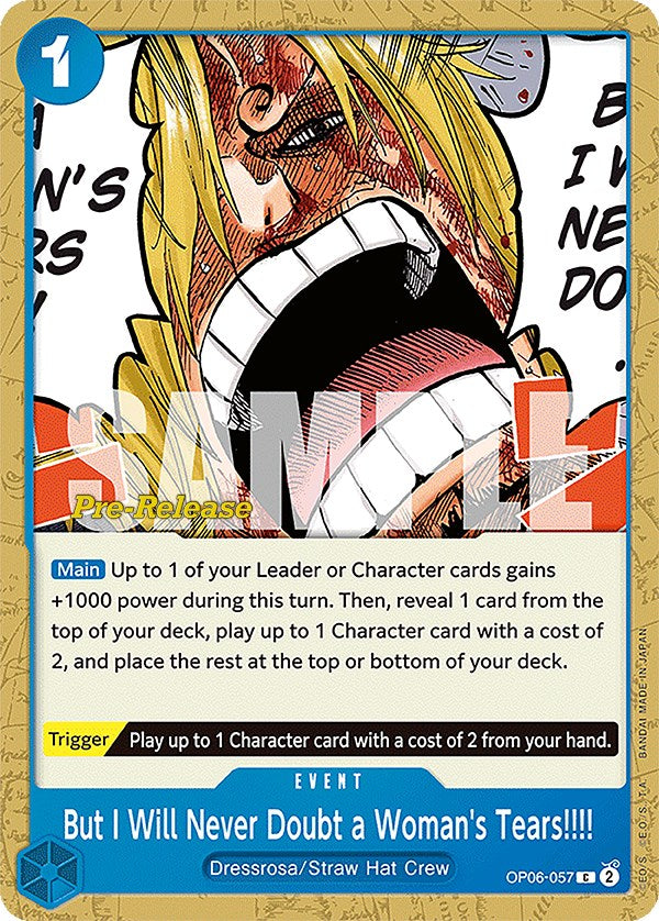 But I Will Never Doubt a Woman's Tears!!!! [Wings of the Captain Pre-Release Cards] | Good Games Morley