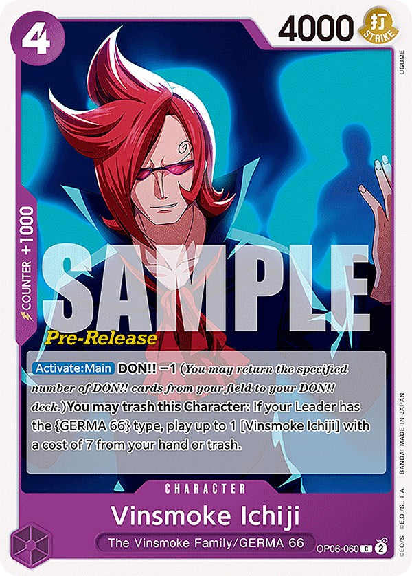 Vinsmoke Ichiji [Wings of the Captain Pre-Release Cards] | Good Games Morley
