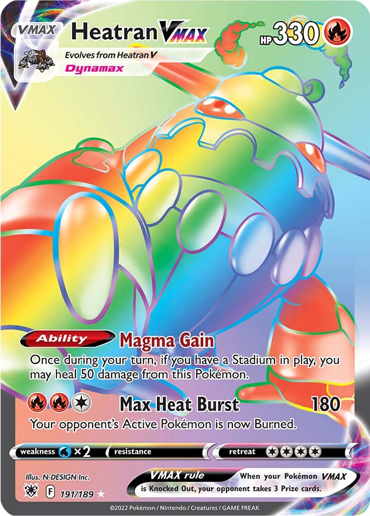 Heatran VMAX (191/189) [Sword & Shield: Astral Radiance] | Good Games Morley