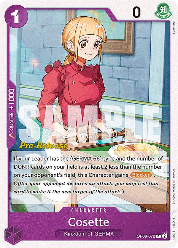 Cosette [Wings of the Captain Pre-Release Cards] | Good Games Morley